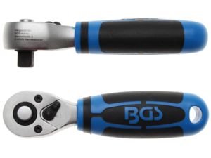 Přepínací ráčna 1/4" BGS100212, extra krátká